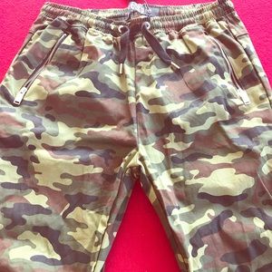 Men’s Skinny Twill Pants (Red, Black, Khaki, Camo)
